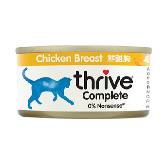 THRIVE 整全膳食100% 雞肉貓罐頭 75G