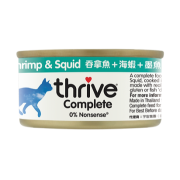 THRIVE 整全膳食100% 吞拿魚+海蝦+墨魚貓罐頭 75G