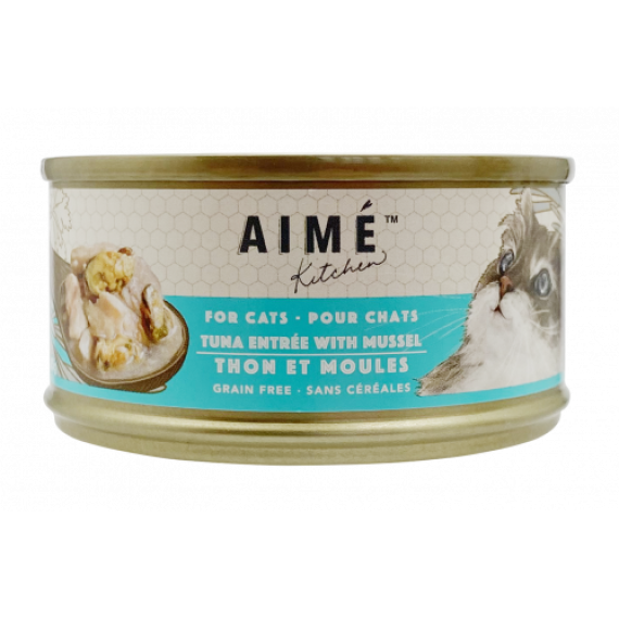 Aime Kitchen [TM85] Original 無穀物貓罐頭 - 吞拿魚配青口 Tuna with Mussel 85g