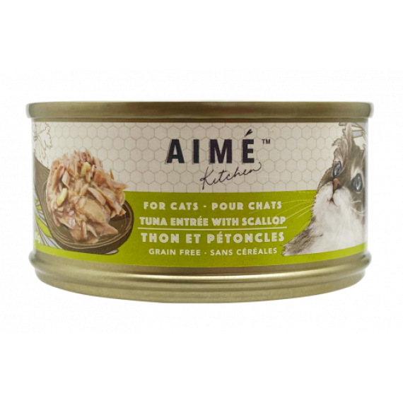 Aime Kitchen [TS85] Original 無穀物貓罐頭 - 吞拿魚配扇貝 Tuna with Scallop 85g