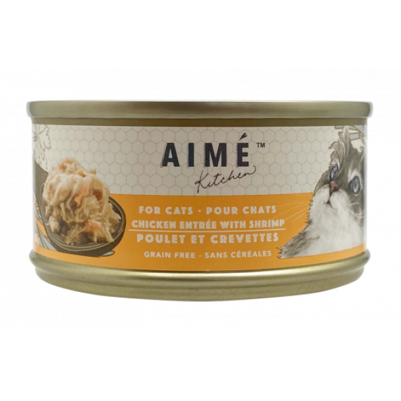 Aime Kitchen [TP85] Original 無穀物貓罐頭 - 雞肉配蝦仁 Chicken with Shrimp 85g