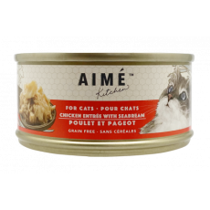 Aime Kitchen [TB85] Original 無穀物貓罐頭 - 雞肉配鯛魚 Chicken with Seabream 85g