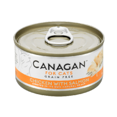 Canagan [WS75] 貓用無穀物雞肉+三文魚配方罐頭 75g