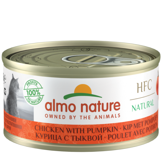 almo nature [9034] - HFC Natural - Chicken with Pumpkin 南瓜雞肉 貓罐頭 70g