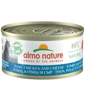 almo nature [9080] - HFC Natural - Tuna, Chicken and Cheese 雞肉芝士鮪魚(吞拿魚) 貓罐頭 70g