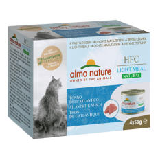 almo nature [550MEGA] - HFC Natural *Light Meal* - Atlantic Ocean Tuna 大西洋(吞拿魚) 健怡貓罐頭 4 x 50g (一盒4罐)