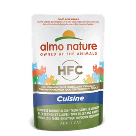 almo nature [5832] - HFC-Cuisine Tuna & Seaweed 吞羍魚柳+海藻 醬汁鮮包 55g