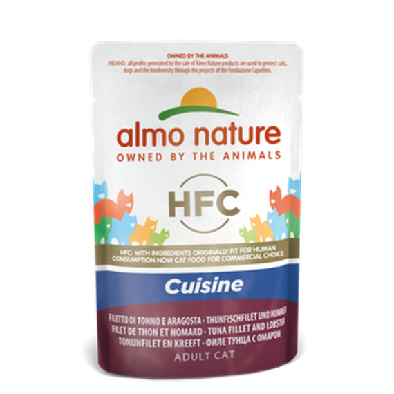 almo nature [5833] - HFC-Cuisine Tuna & Lobster 吞羍魚柳+龍蝦 醬汁鮮包 55g