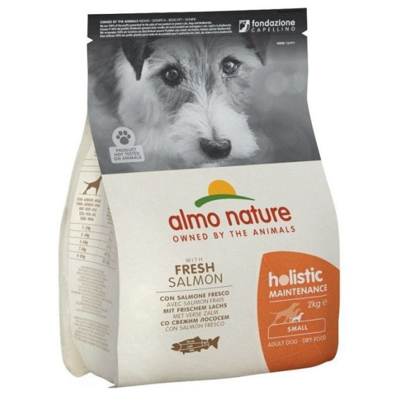 Almo Nature 狗乾糧 [715] Holistic 小型犬乾糧 - 三文魚 2kg