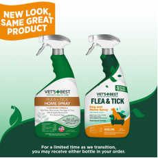 代理沒有返貨期Vet’s Best [VBT10348] Flea and Tick Home Spray 全天然家居殺蚤噴霧(狗用) 32oz