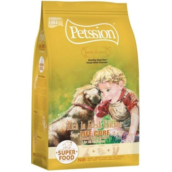 Petssion Life Core - Rich in Fresh Chicken 無穀物雞肉 狗糧 24lb [6114]