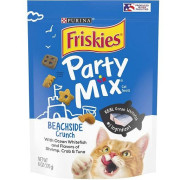 Purina Friskies 喜躍 Party Mix 鬆脆貓小食袋裝 Beachside Crunch - 海鮮及吞拿魚 6oz/170g (藍) [12364958] **新舊包裝隨機發貨**