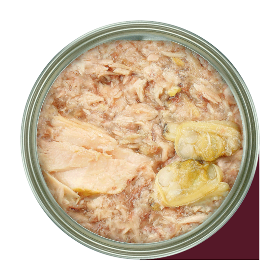 Fussie Cat Tuna with Clam FU-BCC(黑鑽吞拿魚+ BB蜆)80g