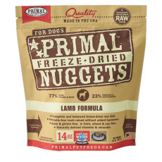 Primal CANINE FREEZE-DRIED NUGGETS (原始) 犬用低溫脫水糧- 羊肉配方 14oz/397g [CLF14FD]