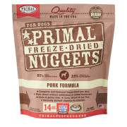 Primal CANINE FREEZE-DRIED NUGGETS (原始) 犬用低溫脫水糧-豚肉配方 14oz/397g [CPKF14FD]