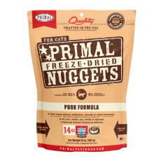 Primal FELINE FREEZE-DRIED NUGGETS (原始) 貓用冷凍脫水糧- 豚肉配方 14oz/397g [FPKF14FD]