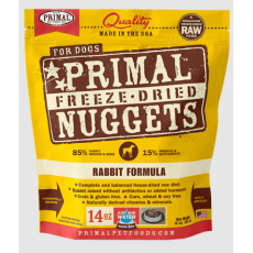 Primal CANINE FREEZE-DRIED NUGGETS (原始) 犬用低溫脫水糧- 兔肉配方 14oz/397g [CRF14FD]