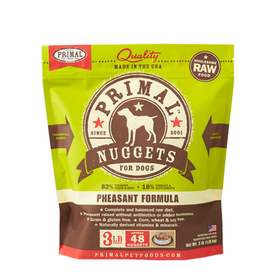 *代理停產* PRIMAL - Canine Frozen Formula**急凍**鮮肉狗配方 - 野雞 3 lb