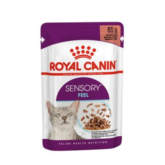 Royal Canin SENSORY™ 貓感系列 - 口感營養主食濕糧（肉汁） *Sensory Feel Adult Cat (Gravy) * 85g (紫袋藍字) [3034500]