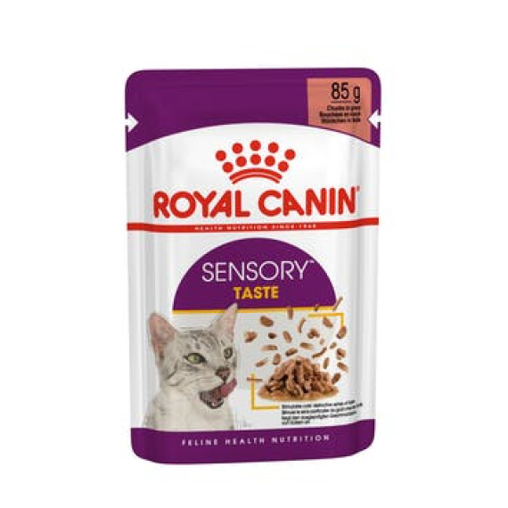 Royal Canin SENSORY™ 貓感系列 - 鮮味營養主食濕糧（肉汁） *Sensory Taste Adult Cat (Gravy)* 85g (紫袋黃字) [3034100]