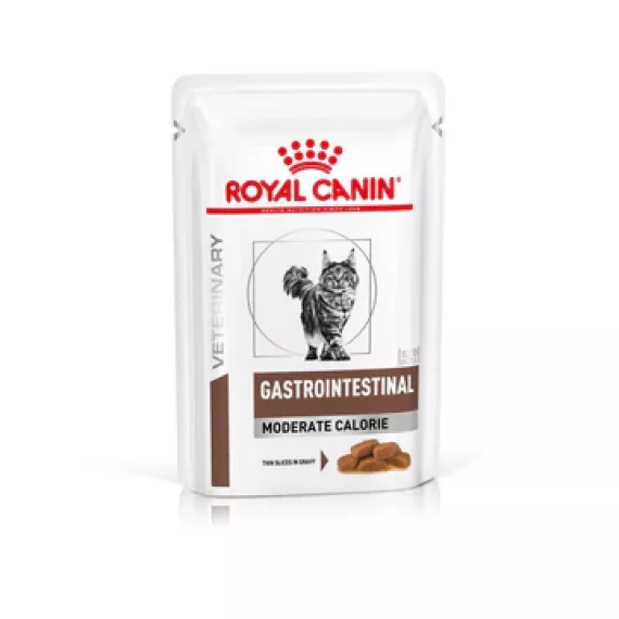 Royal Canin - Gastro Intestinal Moderate Calorie(GIM35)獸醫配方貓濕包-85克 x 12包 [2818500] *新包裝*