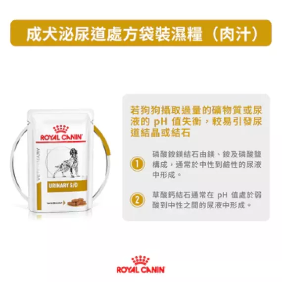 Royal Canin - Urinary S/O (LP18) 獸醫配方 狗濕包 100g x12包/盒 [2738101]