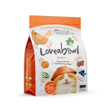 Loveabowl [LB0001] 無穀物走地雞肉 全貓種配方 貓乾糧 1kg (橙)