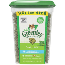 FELINE GREENIES 潔齒小食 貓草味 9.75oz (珍寶桶)