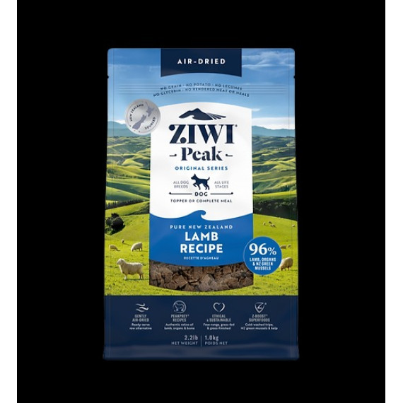 Ziwipeak 巔峰 無穀物狗糧 96% Lamb 脫水羊肉 2.5kg [ADL2.5]