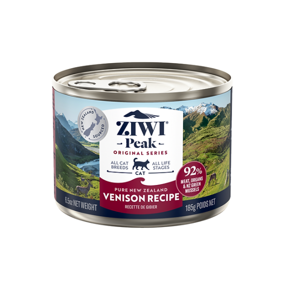 ZiwiPeak巔峰 CCV185 鮮肉貓罐頭 - 鹿肉 185g (大罐)