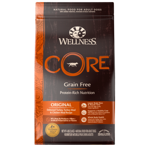 WELLNESS CORE 88402 - 無穀物經典原味配方狗糧 12磅