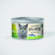 Bowwow Korea 韓國 Meowow [ME02] 高級白吞拿魚 *去毛球* 貓湯罐 80g