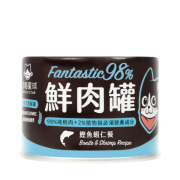 汪喵星球 [FM121] - 貓用98%鮮肉無膠主食罐 - 雞肉鰹魚蝦仁 165g *大罐*