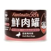 汪喵星球 [FM126] - 貓用98%鮮肉無膠主食罐 - 低敏鴨肉 165g *大罐*