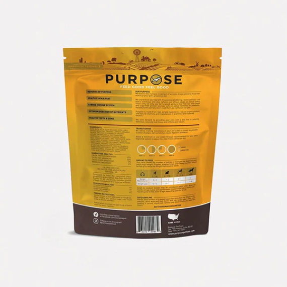 Purpose 普斯 [001832] 單一蛋白 - 鴨肉凍乾生肉主糧 (全犬用) 14oz