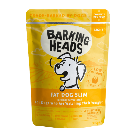 Barking Heads [BHWF] - 無穀物Fat Dog Slim (體重控制) 主食濕包 300g (黃)