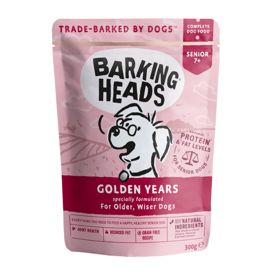 Barking Heads [BHWG] - 無穀物Golden Years (老犬配方) 主食濕包 300g