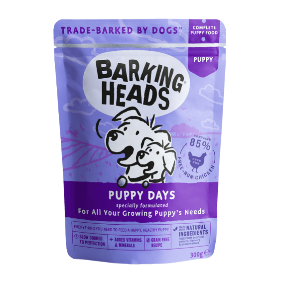 Barking Heads [BHWP] - 無穀物Puppy Days (幼犬配方) 主食濕包 300g