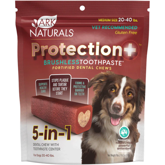 Ark naturals [45001] 狗狗 5 in 1免刷牙膏 潔齒棒 (Medium / 20~40lb 中型犬) 18oz