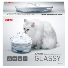 預訂預計7月中到貨-GEX [FP92664] - 貓用透明飲水機 - 白色 1.5L (GL15CLC)