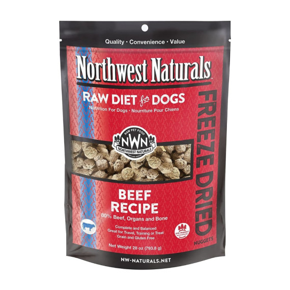 即將轉25oz，尚餘少量現貨 Northwest Naturals™ NWFD28BF 無穀物脫水狗糧 – 牛肉 28oz(793.8g)