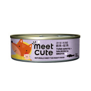 台灣 MeetCute 遇可愛 [MQ-B04] 鮪魚+鮭魚 高湯主食罐 80g (MQ-CB0104)