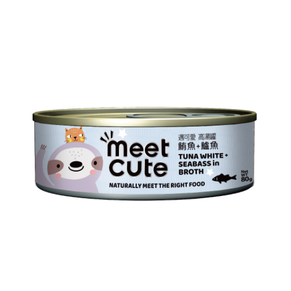 台灣 MeetCute 遇可愛 [MQ-B06] 鮪魚+鱸魚 高湯主食罐 80g (MQ-CB0106)