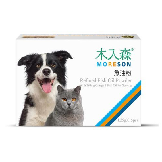 木入森 [MRSCD001] - 犬貓魚油粉 15包/盒 (貓犬共用) [新包裝] **新舊包裝隨機發送*