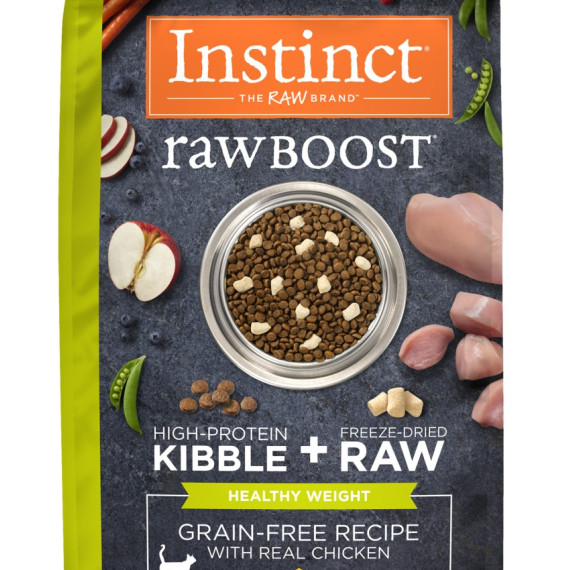 Nature's Variety Instinct 本能 - 無穀物生肉(Raw Boost)系列 *體重控制配方* 雞肉 貓乾糧 04.5lb [658672]