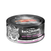 Back2Nature 貓主食罐頭 - 野生吞拿魚+鯖魚 (肉汁) 80g [B2N-C004]