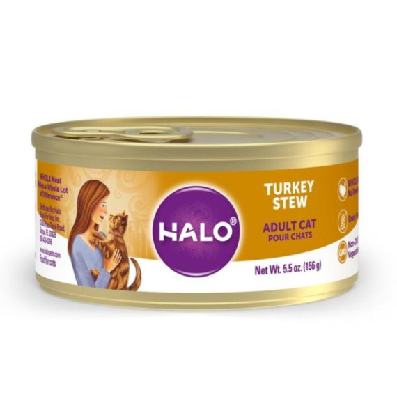 Halo - 無穀火雞燉肉配方 Turkey Stew 貓罐頭 5.5oz [40082]