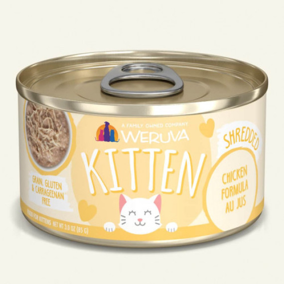 WERUVA 3162 KITTEN 85G CHICKEN FORMULA AU JUS 幼貓 雞肉 湯汁罐