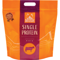 Mush -SINGLE PROTEIN 特低敏*急凍*狗糧 純牛肉 2kg (橙紅色)