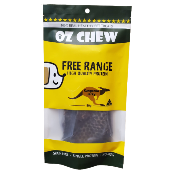 OZ Chew [OZ_KJ] 袋鼠肉 Kangaroo Jerky 狗小食 80g